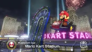 Mario Kart 8 Mushroom Cup 150cc (HD) WII U Gameplay, Mario Gameplay. No Commentary
