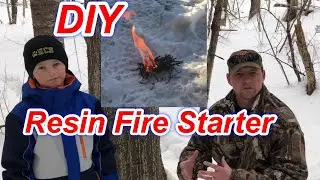 Easy make Resin Fire Starter. DIY Survival skills