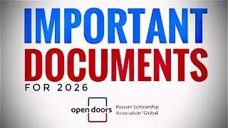 Get ready with these documents; Open Doors Scholarship 2026