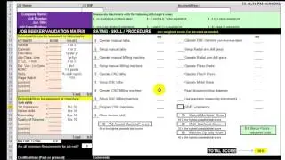 Matrix and skill assessment