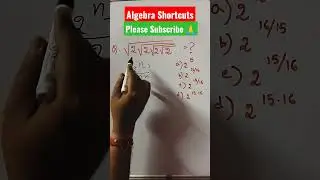 Q14 - Algebra Shortcuts || Important for Competitive Exam || Quick Math