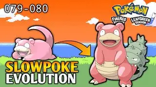 How To Evolve Slowpoke Into Slowbro In Pokemon Fire Red & Leaf Green | Kanto Pokedex