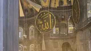 Turkey istanbul friday prayer in aya sofai mosque