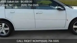 2006 Saturn Ion 3 4dr Sedan w/Automatic for sale in Lenoir,