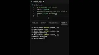 random methods part-1 