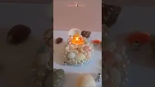 Diy seashell🐚 candle🕯| festival decor craft idea ❤