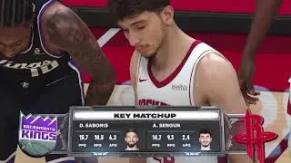 PG 83 Ovr RookieSeason (16-2) Rockets vs Kings HOF Difficulty