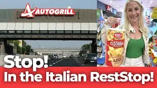 Stop!  In an Autogrill | Italian RestStop!|  Full Tour | Italy