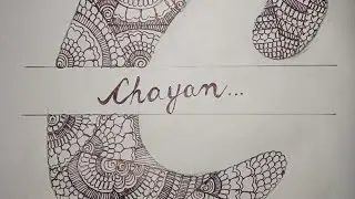 Alphabet C mandala art step by step for beginners ❤❤#art #mandalaart #calligraphy #alphabetart 