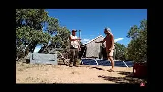 Shed To Tiny House | @solarcabin Stopped by to check out the land and the setup! What an HONOR!