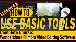 How to Use of Very Basic Tools [Wondershare Filmora Complete Training Urdu/Hindi]