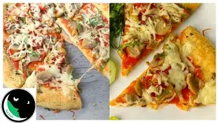 Keto Pizza in 1 Minutes | Just 2g Net Carbs Per Slice | The BEST KETO Pizza Recipe #Shorts