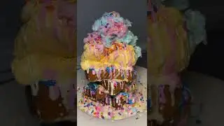 Cotton Candy 🍭 French Toast🥰#shorts #food #youtubeshorts #asmr