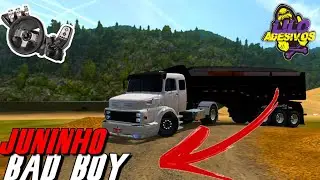FIZ A MB 1933 DO JUNINHO BAD BOY NO CHAP&Eacute;U VIRADO - ETS 2 MOD BR  VOLANTE G29