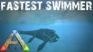 ARK Survival Evolved - Fastest Swimming Dino Test with Timer and Controlled Leveling