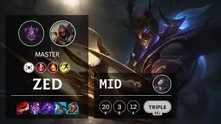 Zed Mid vs Orianna - KR Master Patch 11.10