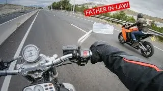 Dad's First Time RIDING A SUPERBIKE RC8 (HE HATES SPORTBIKES)