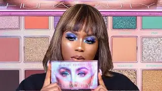 HUDA BEAUTY MECURY RETROGRADE PALETTE REVIEW AND DEMO ON DARK SKIN| FULL FACE OF HUDABEAUTY