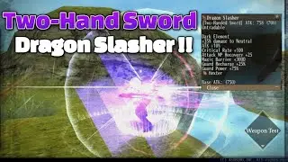 Toram Online - TwoHand Sword (2H) Trying With Dragon Slasher Weapon.