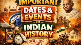 Important Dates & Events in Indian History | Must-Remember for Exams | JKSSB POLICE CONSTABLE  L1