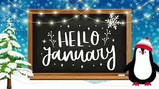 ❄️Hello January Background❄️