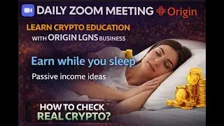 Crypto Education  Portfolio management with Origin Lgns I Live Bussiness Presentation I ORIGIN WORLD
