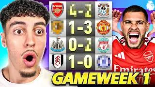 Premier League GAMEWEEK 1 Predictions!