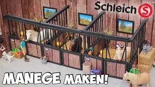 DE STALLEN VAN DE NIEUWE SCHLEICH PAARDEN MANEGE BOUWEN! 🤩 Manege serie #15 | Daphne draaft door