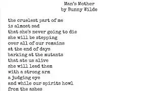 Man's Mother by Bunny Wilde - Blood Rag Poet of the Year Shortlist