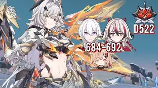 Honkai Impact 3 Abyss Rimestar Redlotus D522 PAWS FWD BFD AOp Chenxue Score 684-694