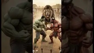 Part 1 | Red Bull और Shera ने Hulk को पीटा 😱 Viral Ai Shorts #hulk #aimonkey #aishorts #aihulk