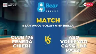 CLUB &lsquo;76 FENERA CHIERI vs ASD VOLLEYR&Ograve; CASAL DE PAZZI | BEAR WOOL VOLLEY U18F BIELLA