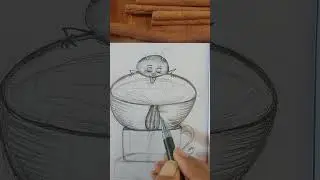 Tiny Ant&rsquo;s Tea Time &ndash; Little Sip, Big Happiness🥰 🐜☕#art #drawing 