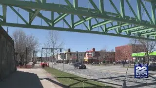 Columbia Greenway Rail Trail bridge installed across Main Street in Westfield
