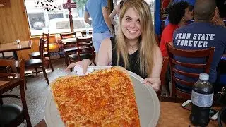 WORLDS LARGEST PIZZA SLICE! TWO FOOT LONG!