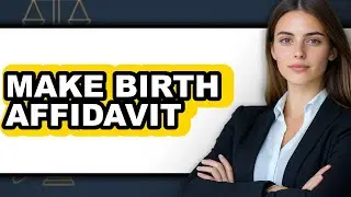 How to Make Birth Affidavit