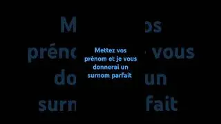 surnom gratuit