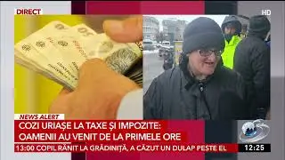 Cozi uriașe la taxe și impozite: Oamenii au venit de la primele ore