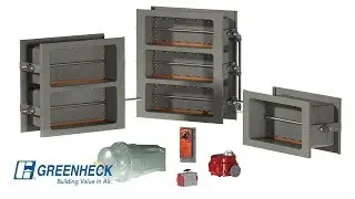 Greenheck - HBT 221 Многолопастной прямоугольный герметичный клапан