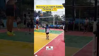 Warming Up HAFIF DANDI Terbang😱🔥 #volleyball #shorts #bolavolismash #tarkam #hafifdandi