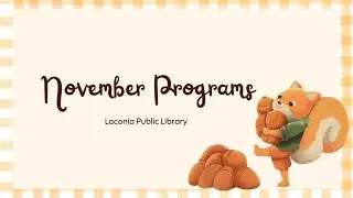 November 2023 Library Programs