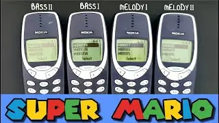 Mario Theme but played with 4 Nokia 3310 ringtone composer