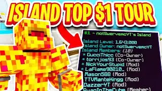 INSANE $1 BILLION ISLAND TOUR! (IS TOP 1!) | Minecraft Skyblock (Archon Chaos)