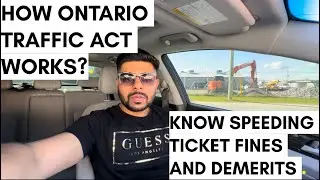 Ontario speeding violations act! Know all about fines and demerit points! New drivers must know!