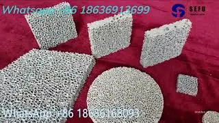 SEFU Foundry Filter Silicon Carbide Ceramic Foam Filter for Iron Casting -    #foundry #casting