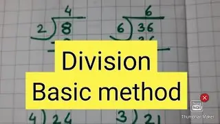 Maths || Division Basic method || भागाकार सोप्या पद्धतीने