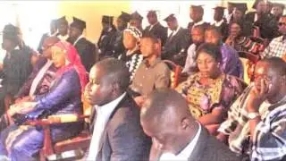 Graduation of students at the rural development institute.