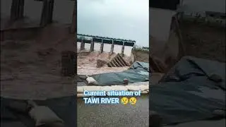 current situation of tawi river jammu #flood #viral #nature #disaster #shorts