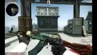 Ak47 Fire Serpent with Headhunter Sticker | CSGO