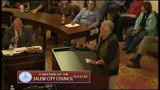 Salem, Massachusetts City Council Meeting 9/13/18